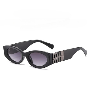 Nuevas Gafas de Sol Ovaladas Estrechas Vintage, Gafas de Sol Gruesas y Anchas para Mujer, Protección UV, Gafas de Sol Modernas para Exteriores, Venta al por Mayor - Product Image 2