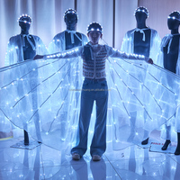 Ailes de papillon LED Isis, cape lumineuse colorée pour spectacle sur scène, carnaval, fête dansante, spectacle nocturne, défilé, costume