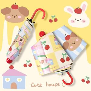Factory OEM Custom Logo UV Protection Waterproof 8 Rib Cartoon Kids Hook Handle <b>Umbrella</b> for School and <b>Outdoor</b> Use - Product Image 1