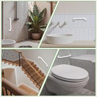 Barre d'appui murale antidérapante en ABS et acier inoxydable pour personnes âgées et handicapées, pour salle de bain et douche, main courante de sécurité pour toilettes