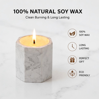 Bougie parfumée de luxe en cire de soja avec une durée de combustion longue et un parfum haut de gamme pour la décoration de la maison et les cadeaux