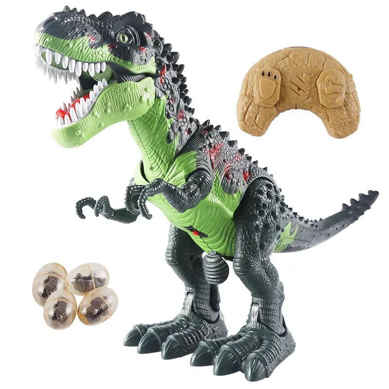 Walking Eggs Laying Light & Roaring Mist Spray Remote Control Dinosaurs Toys Electric