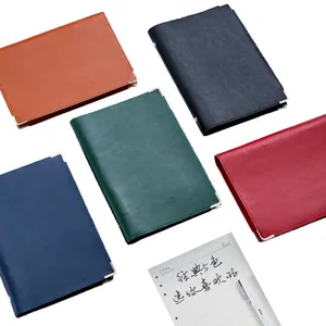 Leather Soft Cover <b>Binder</b> <b>Notebook</b> with Loose-Leaf Binding A4/B5 Sizes Dotted Grid Pages UV Printing - Product Image 2