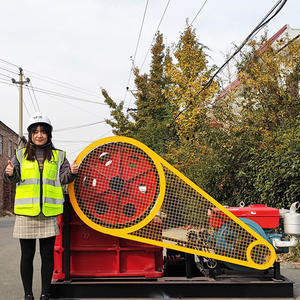 Concasseur à mâchoires diesel portable PE 200x300 avec crible pour l'extraction minière - Product Image 2