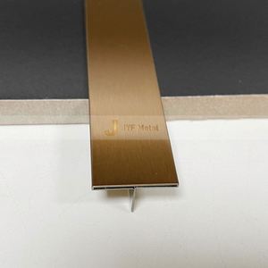 EX589 Custom Size Stainless Steel T <b>Decorative</b> Trim Manufacturer for Interior Engineering Use - Product Image 5