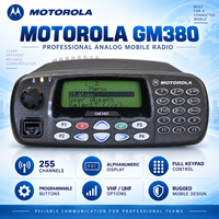 Radio mobile analogique Motorola GM380 GM360 CDM1550 VHF UHF avec affichage MHz, radio bidirectionnelle mobile pour flotte d'entreprise, équipe de transport