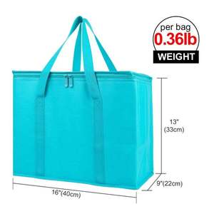 Aluminum Foil Customized Logo Waterproof Modern Insulated Portable Large Capacity for Camping Luxury Lunch Cooler Bag - Product Image 6