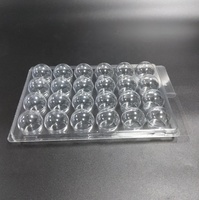Échantillon gratuit d'emballage en blister transparent personnalisé en PET pour truffes au chocolat, emballage en blister en PET