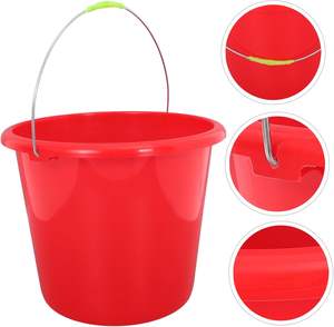Seau à eau en PP avec poignées en fil métallique certifiées pour usage extérieur – Vente en gros - Product Image 3