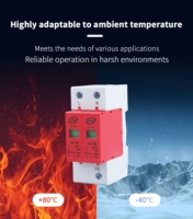 Dispositif de protection contre les surtensions LeiHao certifié CE, type T2, DC SPD 2P AC 385V, protection contre la foudre 10KA 20KA, système solaire