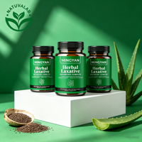 Capsules laxatives à base de plantes pour soulager la constipation, hydrater le côlon, enzyme digestive, soutien naturel à la régularité intestinale