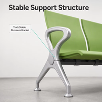 Chaise d'attente commerciale KANGTEK pour hôpitaux, bancs de sièges publics médicaux pour la réception des cliniques et les salles d'attente