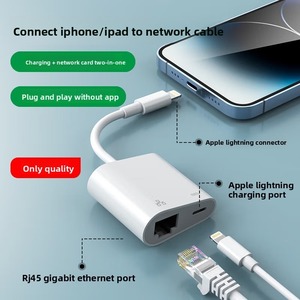 Nuevo Adaptador <span class=keywords><strong>Ethernet</strong></span> 3 en 1 Tipo C Lightning a RJ45 con Carga PD para Teléfonos y Tabletas iOS Apple a <span class=keywords><strong>Cable</strong></span> <span class=keywords><strong>Ethernet</strong></span> - Product Image 6