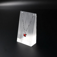 Support de présentation de bijoux en acrylique transparent, porte-colliers, pendentifs et boucles d'oreilles, organisateur de bijoux transparent, accessoires de présentation personnalisés