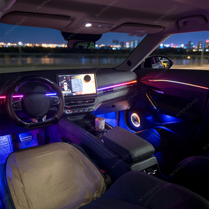 Pour VINFAST <span class=keywords><strong>VF7</strong></span> 2022 2025, éclairage intérieur automobile spécifique, éclairage ambiant intelligent de voiture, symphonie de lumière fluide, éclairage intérieur automobile - Product Image 5