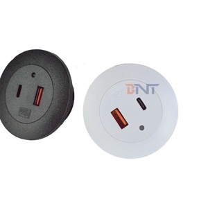 <span class=keywords><strong>Prise</strong></span> de <span class=keywords><strong>courant</strong></span> encastrée <span class=keywords><strong>en</strong></span> plastique pour table, 2 ports USB-A et 1 port USB-C, indice de protection IP44, <span class=keywords><strong>courant</strong></span> 16A - Product Image 6