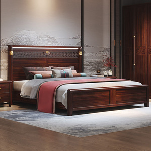 Nuovo stile cinese 1.8m <span class=keywords><strong>letto</strong></span> <span class=keywords><strong>matrimoniale</strong></span> lussuoso King Size con Tufting <span class=keywords><strong>in</strong></span> <span class=keywords><strong>legno</strong></span> di ebano per camera da <span class=keywords><strong>letto</strong></span>/<span class=keywords><strong>letto</strong></span> da sposa - Product Image 5