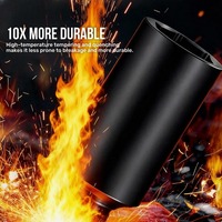 Jeu de douilles à chocs hexagonales professionnelles 27 pièces 3/8'' en acier CR-V, qualité industrielle OEM, avec boîte à outils mécanique, longueurs profondes/plates