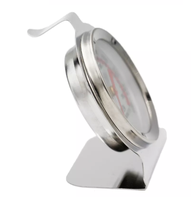 Termometer Dapur untuk Daging, Oven, Makanan, dengan Dial Penunjuk Suhu, Warna Perak, OEM, Alat Memasak dan Memanggang