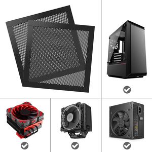 Magnetic PVC Dust Filter <b>Mesh</b> Cover for PC Cooling and <b>Power</b> Supply Fans Guard Case Fan Dust Cover Dust Filter Pro - Product Image 1