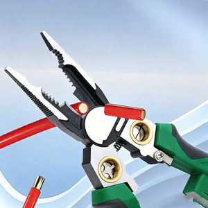 คีมปอกสายไฟอเนกประสงค์สำหรับ<span class=keywords><strong>งาน</strong></span>อุตสาหกรรม พร้อมปากกาทดสอบ ปอก ตัด หนีบ - Product Image 2