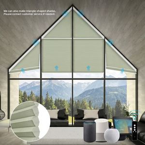 Tende a Nido d'Ape Triangolari dal Design Moderno per Finestre ad Arco con Tende Cellulari Irregolari Motorizzate per <span class=keywords><strong>Mansarda</strong></span> - Product Image 2