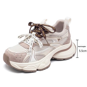 Women's 2025 Summer Retro Torre <b>Shoes</b> Thick-Sole Breathable Lightweight Sneakers <b>Height</b>-<b>Increasing</b> Casual All-Match Design Mesh - Product Image 6