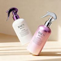 Trigger Mist Pulvérisateur Vide Rechargeable 200ml 300ml Ambre Noir Pet Rond En Plastique Toner Liquide Vaporisateur
