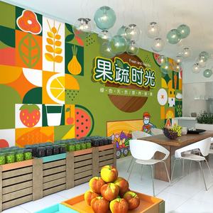 Póster Moderno 3D Personalizado, Impermeable y Resistente a la Humedad, <span class=keywords><strong>Papel</strong></span> Tapiz para Tienda de Frutas, Mural de Verduras para Supermercado, Patrón Botánico - Product Image 3