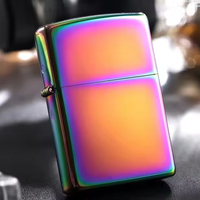 Briquet à flamme unique de qualité supérieure pour homme avec logo personnalisé, briquet à coussin d'air, briquet cadeau pour homme, briquet à flamme unique pour cigarette