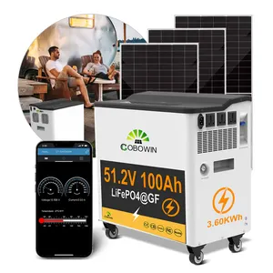 All-In-One Off Grid 5Kva Solar Storage System 3.6Kw 5Kw Hybrid Solar Energy Panel System Complete For Home