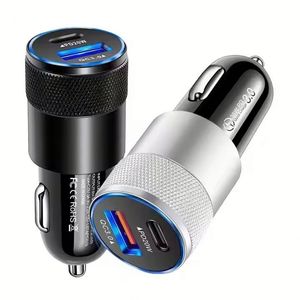 Factory USB Quick Car Charger 15W 3.1A <b>Type</b> <b>C</b> PD Fast Charging Phone Car <b>Adapter</b> for Phone16 15 13 12 11 Pro Max - Product Image 1