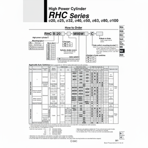 Pièces pneumatiques RHCB40-750 de cylindre de puissance élevée de SMC Pneumatics - Product Image 1