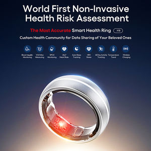 JCring X1B Großhandel Marke Paar Männer Blut Gesundheit Risiko bewertung Smart Ring Edelstahl Silber IOS Smart ring für Liebhaber - Product Image 2