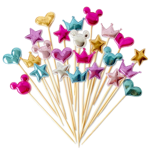 Venta al por Mayor <span class=keywords><strong>de</strong></span> 100 Piezas <span class=keywords><strong>de</strong></span> Adornos para Pasteles <span class=keywords><strong>de</strong></span> Cuero PU, Lindas Estrellas y Corazones, Decoraciones para Hornear para Fiestas <span class=keywords><strong>de</strong></span> Cumpleaños, Decoración para Pasteles, 5 Piezas - Product Image 1