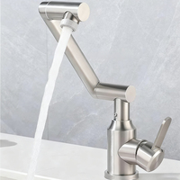 Robinet de salle de bain pivotant allemand 1080, robinet de cuisine escamotable pour salle à manger 2025, robinet mélangeur rotatif en forme de U pliable, rallonge