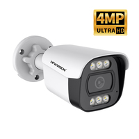 Caméra IP PoE 4MP, caméra de sécurité extérieure, vision nocturne couleur, détection humaine, audio bidirectionnel, caméra CCTV IP66