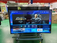 TV LED Smart Android 65 Inci 4K UHD Layar Lengkung, Televisi Layar Lengkung, Pasokan Langsung Pabrik Murah, Mendukung Kustomisasi