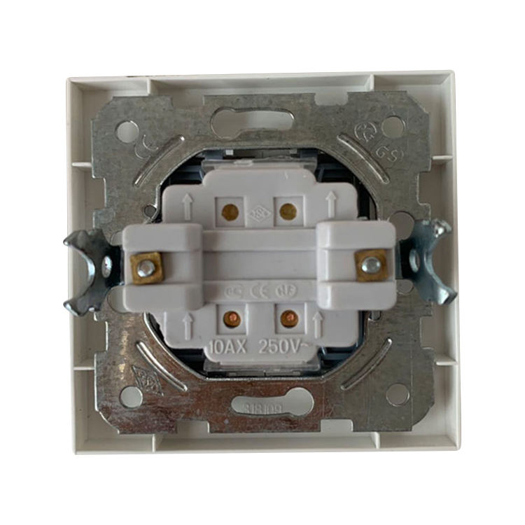Wholesale Price Russia Style EU Electrical White Color 2 Gang 1 Way 2 Way Light Wall Switch for Home