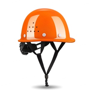 Casque de sécurité rouge de type V, suspension à 6 points, non rainuré, pour la construction - Product Image 5