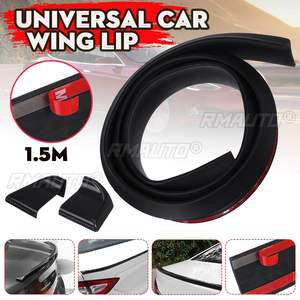 Universal 5D Rubber Tail Spoiler <b>DIY</b> Refit Spoiler 1.5M 35/45mmCar-Styling Exterior Rear Spoiler <b>Kit</b> Trunk Rear Roof Lip Spoiler - Product Image 1
