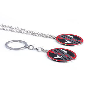 Nuevo llavero de Metal Deadpooled Wolverine mejores <span class=keywords><strong>amigos</strong></span> máscara de media cara llavero de Metal para hombres <span class=keywords><strong>y</strong></span> mujeres - Product Image 3