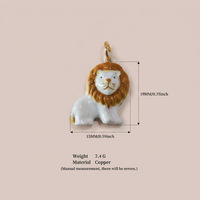 Hongtong AC-390 Novedad: Encantadores dijes de animales (conejo, cerdo) de moda y delicados, ¡gran éxito de ventas! Ideales para la creación de collares DIY.