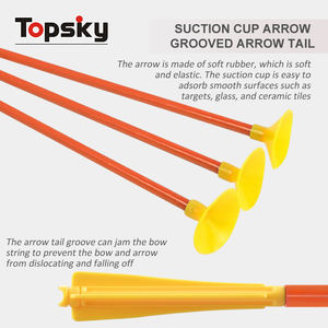 Ensemble de jeu de tir à l'arc pour enfants en plastique amusant, jeu de sport en plein air, jouets à ventouses en plastique, arc et flèches pour enfants - Product Image 4