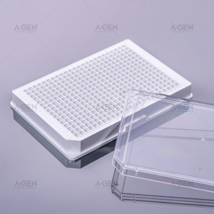 Piastra <span class=keywords><strong>ELISA</strong></span> Bianca a 384 Pozzetti, Sterile, Senza Coperchio, in Polistirene, ad Alta Capacità di Legame - Product Image 5