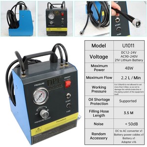 LARIX <span class=keywords><strong>Kit</strong></span> de purge de liquide de frein électrique 12-24V AC | Machine automatique d'échange de liquide de frein de voiture avec adaptateur - Product Image 6