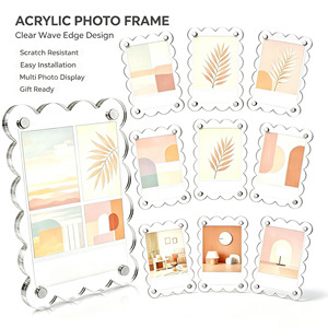 Cadre magnétique en acrylique pour réfrigérateur, 2,36 x 3,54 pouces, cadre photo magnétique festonné pour Fujifilm <span class=keywords><strong>Instax</strong></span> Mini - Product Image 4