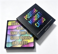 Juego de Tarjetas de Afirmaciones Positivas con Impresión Personalizada y Estampado en Dorado, Tarjetas de Afirmaciones Positivas, Juego de Cartas
