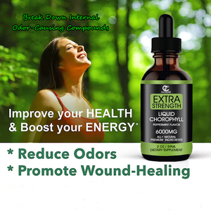 Julyherb Fábrica Fornecimento Clorofila Líquida Gotas Hortelã Pimenta Sabor 50mg Clorofila Líquida Clorofila Gotas 59ml Por uma Garrafa - Product Image 3