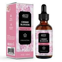 Huile essentielle de Sakura, arôme floral pour diffuseur, huile de massage relaxante pour spa à domicile, soin de la peau, huiles essentielles biologiques OEM ODM